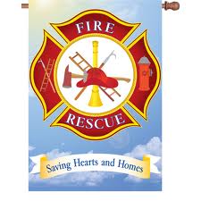 Fire Rescue House Flag